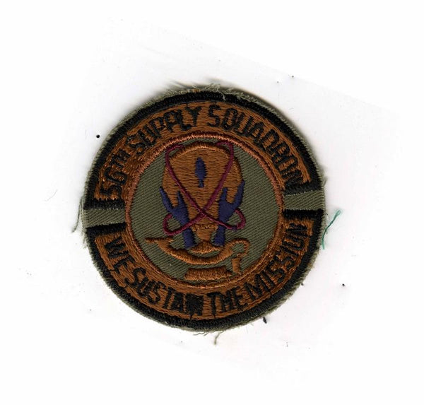 56th Supply Squadron Subdued Patch For Military Collectors