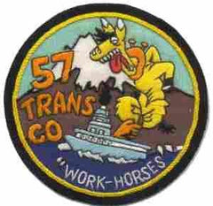 57th Transportation Company Custom made Cloth Patch - Saunders Military Insignia