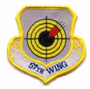57th Wing Patch Custom Crafted Military Collectible
