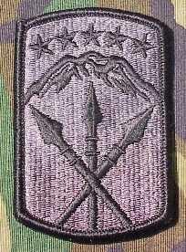 593rs Sustainment Brigade Army ACU Patch with Velcro