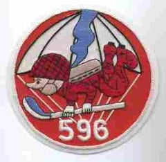 596th Airborne Engineer Custom made Cloth Patch - Saunders Military Insignia