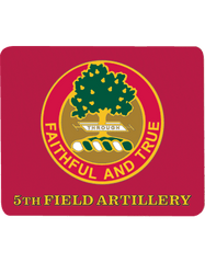 5th Field Artillery mouse pad - Saunders Military Insignia