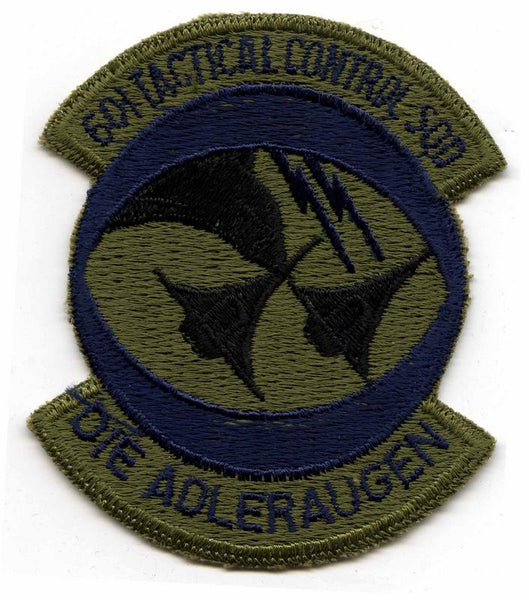 Embroidered 601st Tactical Control Squadron Subdued Patch