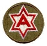 6th Army Corps Patch Original WWII Cut Edge - Saunders Military Insignia