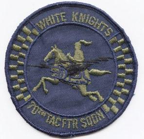 70th Tactical Fighter Squadron Subdued Patch Embroidered