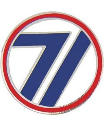 71st Infantry Division metal hat pin - Saunders Military Insignia