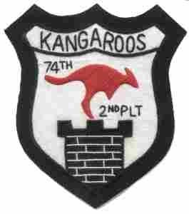 74th Engineer Battalion 2nd Platoon, Custom made Cloth Patch - Saunders Military Insignia