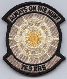 763rd Expeditionary Reconnaissance Squadron Patch Official