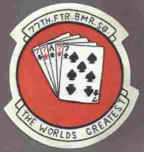 77th Fighter Bomber Squadron Patch Custom Crafted Collectors