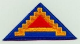 7th Army Patch Original WWII Khaki Twill
