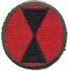 7th Infantry Division Army Green Border AG44 - Saunders Military Insignia