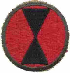 7th Infantry Division Army Green Border AG44 - Saunders Military Insignia