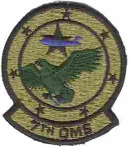 Seventh Organizational Maintenance Squadron Subdued Patch