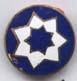 7th Service Command metal hat pin - Saunders Military Insignia