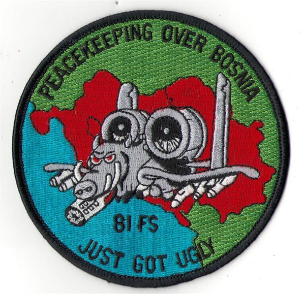 81st Fighter Squadron Bosnia USAF Patch Genuine Collectible