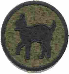 81st Infantry Division color patch Patch, Authentic WWII Repro Cut Edge - Saunders Military Insignia