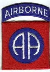 82nd Airborne Division, Patch with Tab. Laser Cut - Saunders Military Insignia