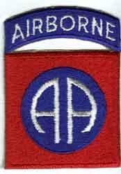 82nd Airborne Division, Patch with Tab. Laser Cut - Saunders Military Insignia