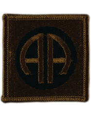 82nd Airborne Division Subdued Cloth Patch - Saunders Military Insignia