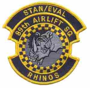 89th Airlift Squadron Stan Eval Patch Exclusive Collectible