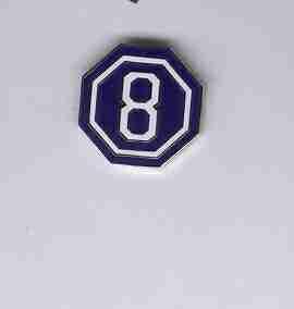 8th Army Corps Metal hat Pin
