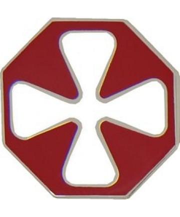 8th Army metal hat pin