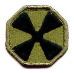 8th Army Subdued patch - Saunders Military Insignia
