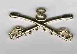8th Cavalry Cap badge Cap Device
