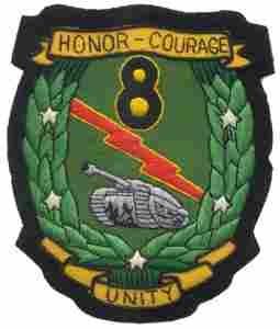 8th Tank Battalion, Custom made Cloth Patch