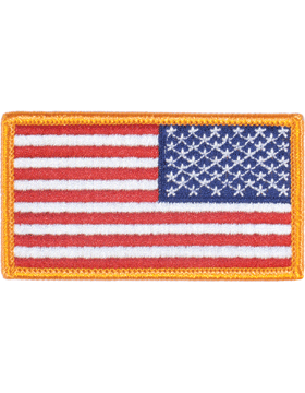 Reverse American Flag full color uniform patch