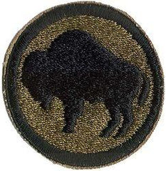 92nd Infantry Division Patch, Authentic WWII Repro Cut Edge - Saunders Military Insignia