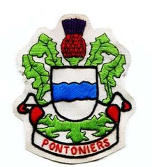 995th Engineer Company, Custom made Cloth Patch - Saunders Military Insignia