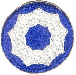 9TH SERVICE COMMAND WWII Patch - Saunders Military Insignia