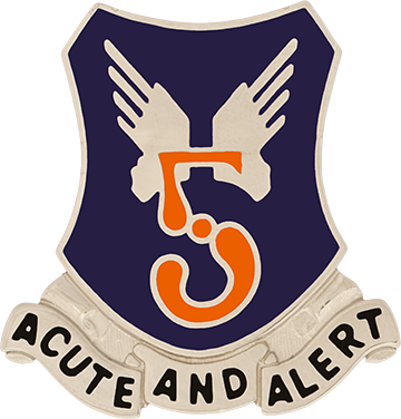 US Army 5th Aviation Battalion Unit Crest