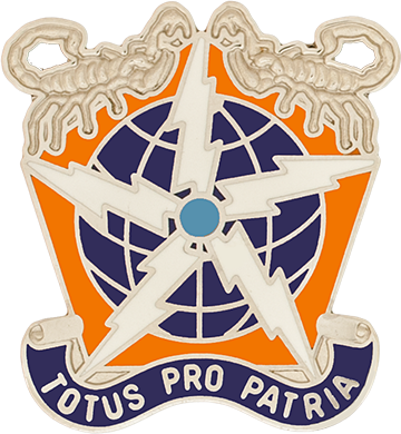 US Army 505th Signal Brigade Unit Crest by Saunders Military Insignia
