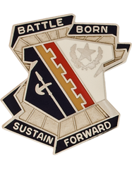 US Army 757th Support Battalion Unit Crest by Saunders Military Insignia