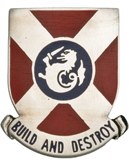 US Army 391st Engineer Battalion Unit Crest by Saunders Military Insignia