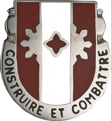 US Army 961st Engineer Battalion Unit Crest by Saunders Military Insignia
