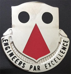 US Army 980th Engineer Battalion Unit Crest by Saunders Military Insignia