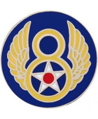 8th Air Force metal hat pin by Saunders Military Insignia