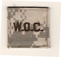 ACU WOC Letters (Warrant) Army ACU Rank with Velcro - Saunders Military Insignia