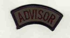 Advisor tab in green subdued - Saunders Military Insignia