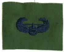 Air Assault AF Blue on OD green Sew-on badge - Saunders Military Insignia