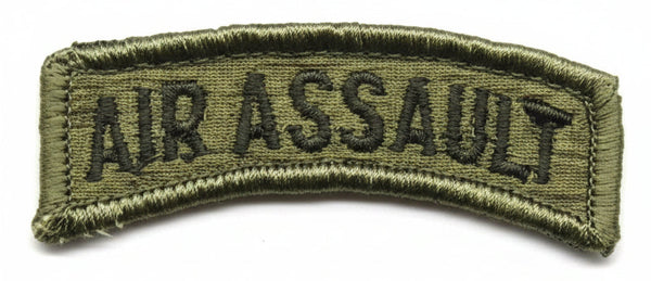 US Army Air Assault Tab, Green Subdued — USA-Made to Military Specifications