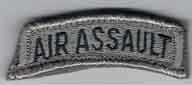 Air Assault Tab in the Army ACU with Velcro