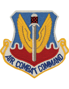 Air Combat Command Patch Embroidered Shield 3 Inch Quality