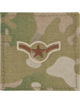 Air Force Airman Rank Insignia in OCP Scorpion with fastener - Saunders Military Insignia