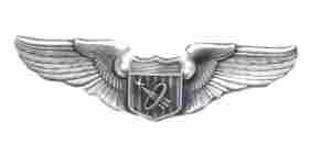 Air Force Basic Astronaut Badge Old Silver Finish Emblem