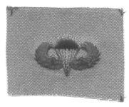 Air Force Basic Parachutist Badge On Subdued Cloth USA Made