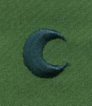 AIR FORCE CHAPLAIN MUSLIM BADGE ON SUBDUED CLOTH - Saunders Military Insignia